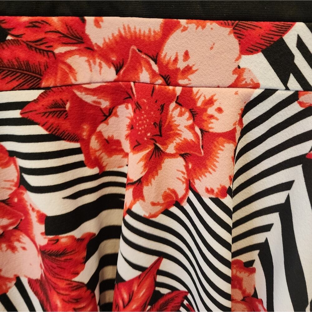 New‎ Plus Size Floral Dress Stretch Fit & Flare Vintage Style Hawaiian Dress 2X - Picture 3 of 9